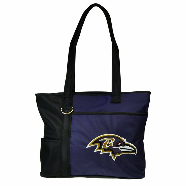 New Carryall Tote Purse Bag NFL Licensed BALTIMORE RAVENS Embroidered Logo gift