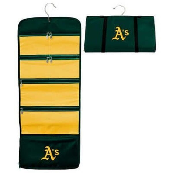 New MLB Hanging Organizer Toiletry Cosmetic Jewelry Travel OAKLAND A'S ATHLETICS
