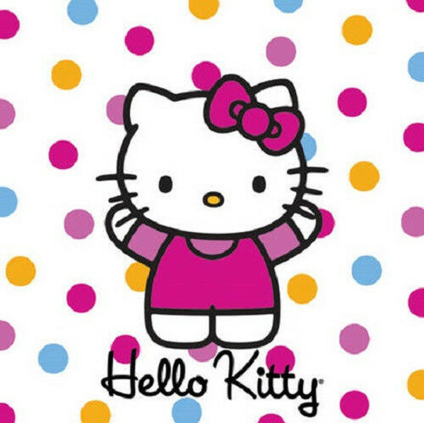 New PPD Hello Kitty 40 pc Paper Napkins POLKA DOT KITTY Made in Germany Gift