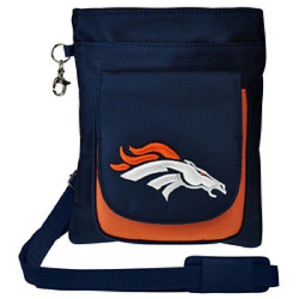 New NFL Travel Hipster Crossbody Bag Licensed DENVER BRONCOS Embroidered Logo