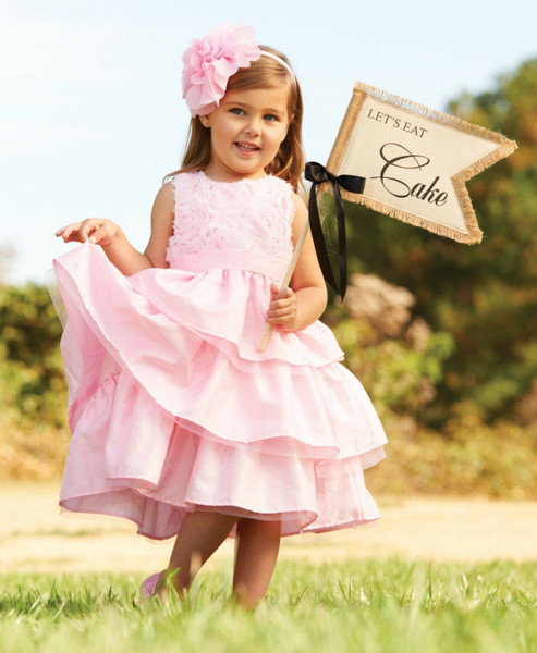 New Mud Pie PINK SILK ROSE  DRESS  Holiday Christmas Easter 3T, 3 yrs old Gift