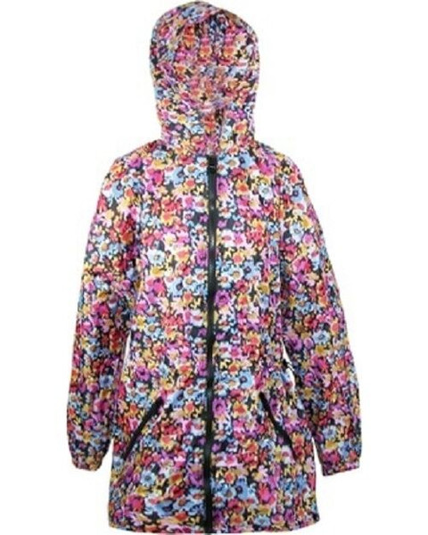 New Shed Rain Packable Anorak Jacket MAXINE FLORAL Lightweight Travel Small Med