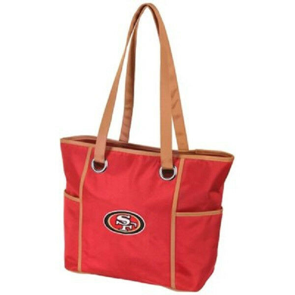 New NFL Carryall DELUXE Large Tote Bag Purse Licensed SF 49ers gift Emboidered