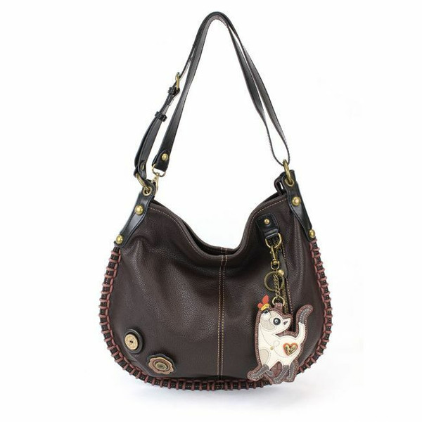 Neuf Chala Convertible Hobo Grand Sac Fourre-Tout Fin Chat Vegan Cuir