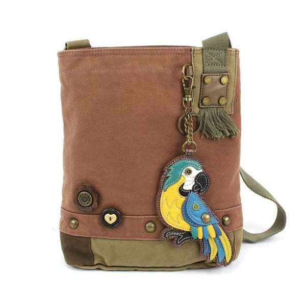 Chala Bolso Cruzado Azul Loro Lona Regalo Malva Violeta Púrpura con / Monedero