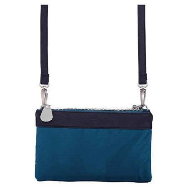 Nuovo Baggallini Tessa Frizione Tracolla Convertible Borsa Smeraldo Blu Leggero