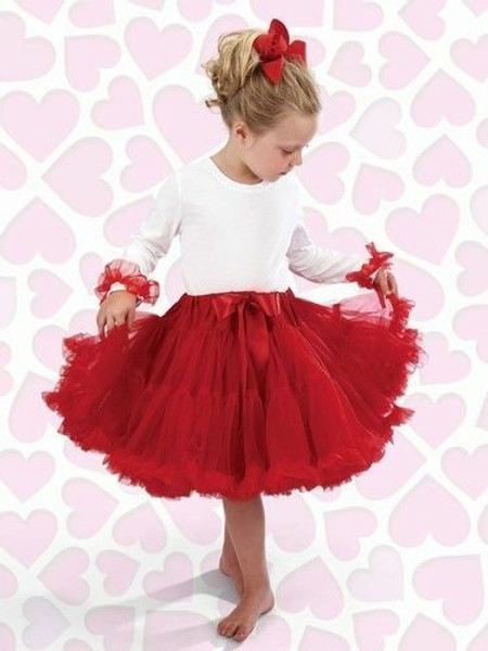 Bearington Rosso Bello Sottoveste Gonna Vacanza Natale Valentine S 2-4 Anni