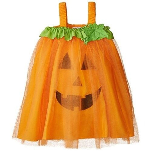 Neu Mud Pie Fall Halloween Kürbis Tüll Kleid Orange 12 Mos To 4t Mädchen Kostüm