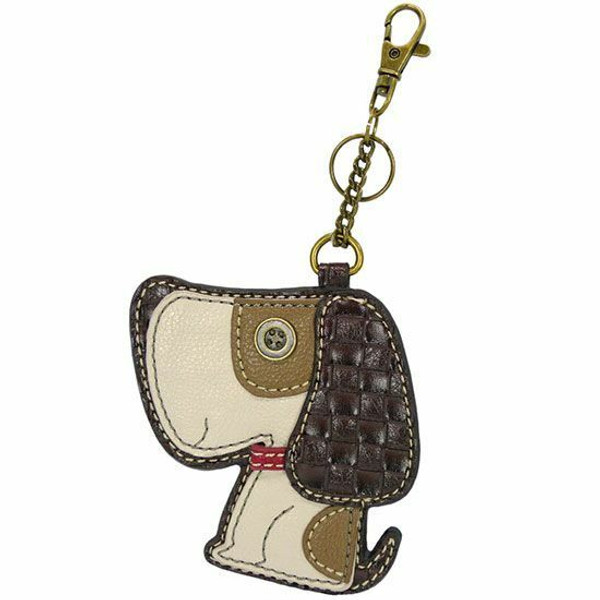 New Chala Purse Bag Charm Clip On Key Ring FOB Coin Purse  TOFFY BEAGLE Dog gift