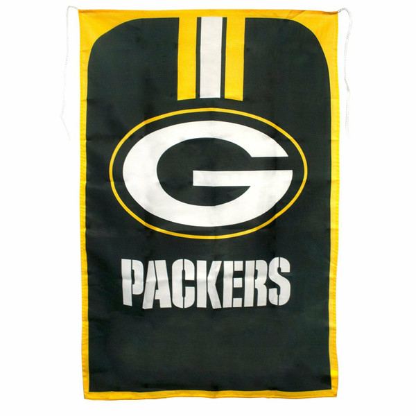 New NFL GREEN BAY PACKERS Team Fan Flag Wave it or Waar it GREEN  31" x 47" Gift