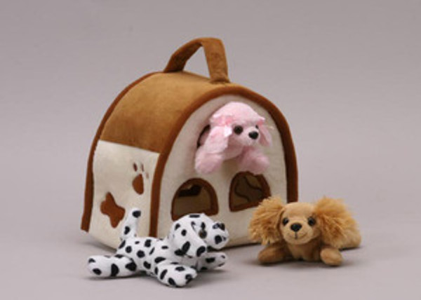 Unipak Plush DOGS FINGER PUPPET ANIMAL HOUSE toy