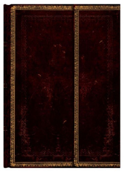 New Paperblanks Journal Old Leather BLACK MOROCAN Midi Wrap 7 x 5"  Write Lined 