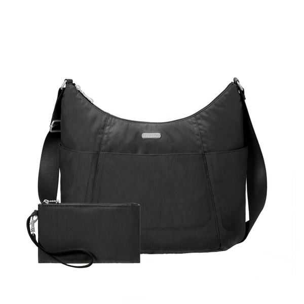 New Baggallini HOBO Crossbody bag  Lightweight Medium Bag Travel gift BLACK Sand