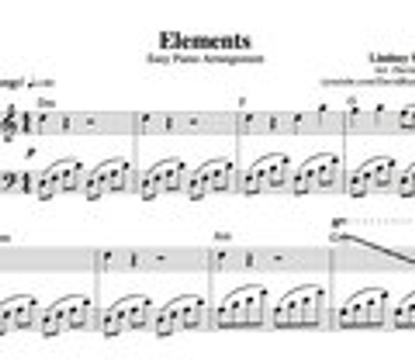 PIANO Elements Sheet Music