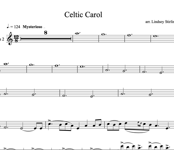 Celtic Carol Duet w/ KARAOKE Play Along Tracks - Sheet Music 