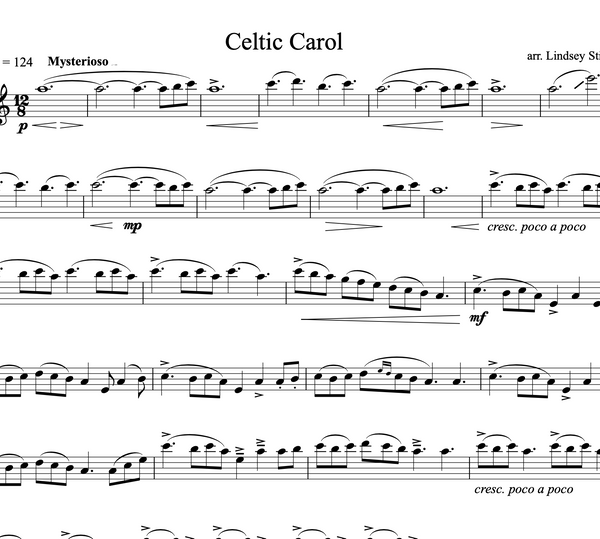 Celtic Carol Duet w/ KARAOKE Play Along Tracks - Sheet Music 