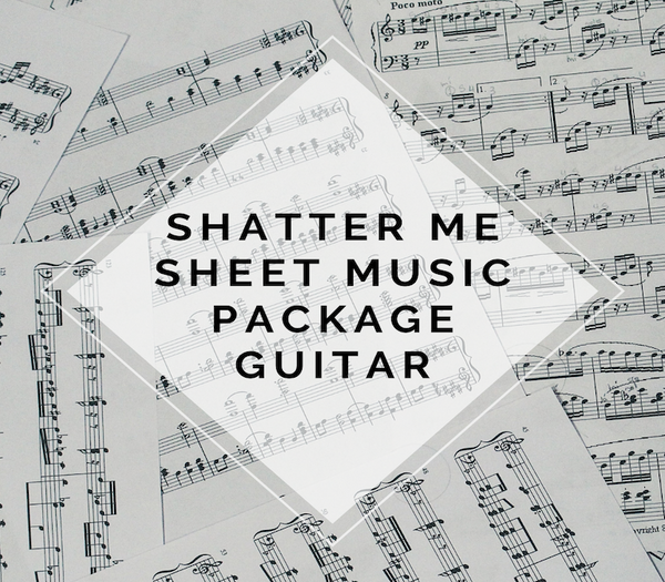 Guitar Shatter Me Album Sheet Music Package