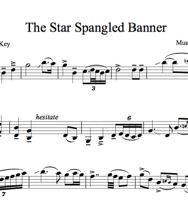 The Star Spangled Banner Sheet Music