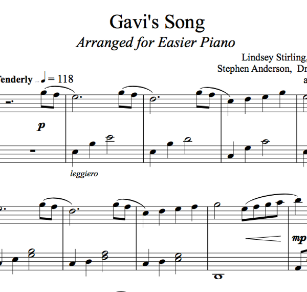 Brave Enough Piano Sheet Music Package