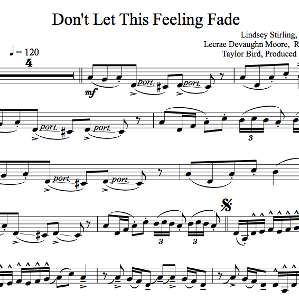 Don't Let This Feeling Fade Sheet Music w/ KARAOKE 