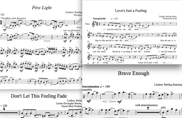 Brave Enough Album Sheet Music Package