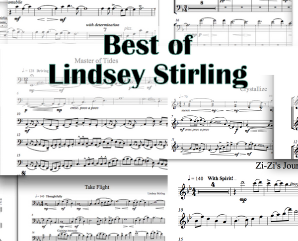 CELLO Best of Lindsey Stirling ULTIMATE Sheet Music Package