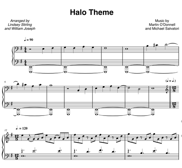 Halo Theme Piano and Violin Duet