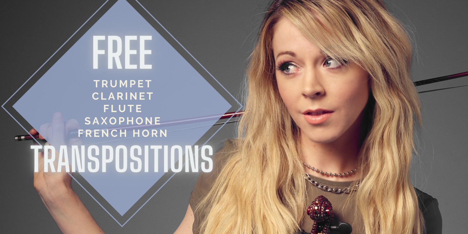 Lindsey Stirling Free Trumpet Clarinet Flute Saxophone French Horn Transpositions