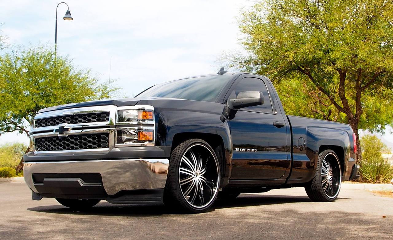 dropped silverado on 24s