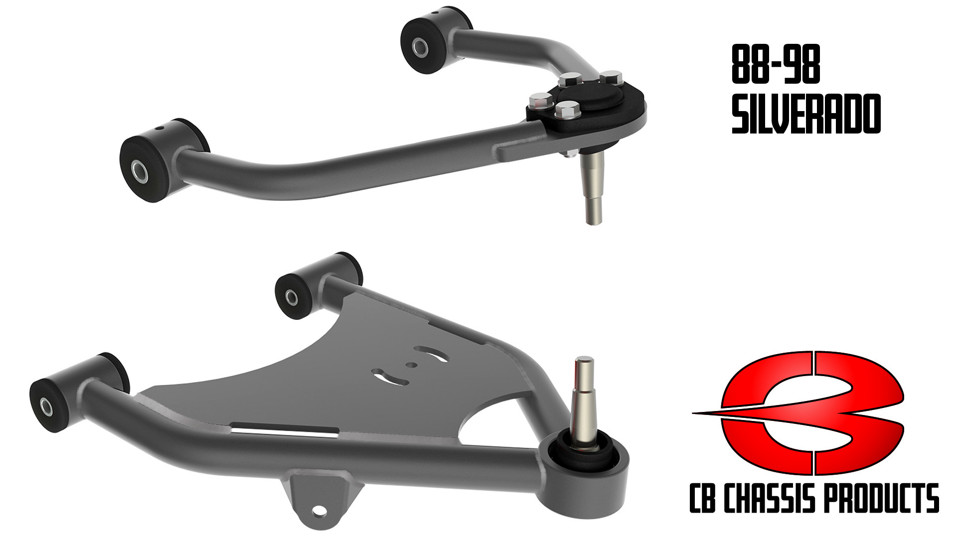 GMC C1500 2wd 19881998 Tubular Upper and Lower Control Arms For Air Suspension Choppin Block GMC C1500 2wd 19881998 Tubular Upper and Lower Control Arms For Air Suspension Choppin Block