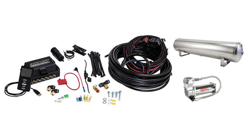 AIR LIFT 3P AIR MANAGEMENT (3/8" AIR LINE, 4 GALLON 5-PORT POLISHED TANK, VIAIR 444C COMPRESSOR)