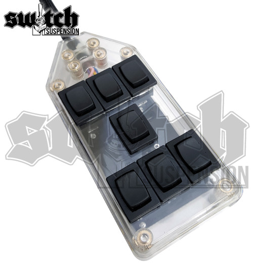 Air Suspension Clear 7 Switch Box for 4 Corner Ride Control (SWITCH7CL)