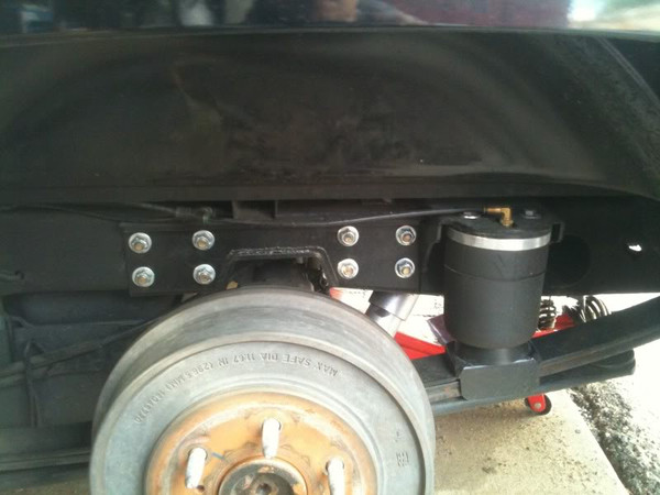 Rear Air Bag Helper Kit Installed