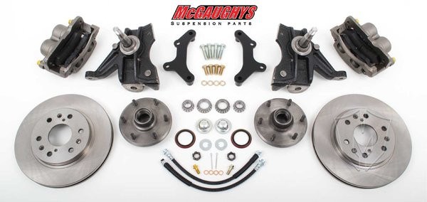 Chevrolet C-10 1963-1970 13" Front Disc Brake Kit & 2.5" Drop Spindles; 6x5.5 Bolt Pattern - McGaughys Part# 63310