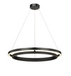 Du-Ring Flat Black &  Black Wood Duo 30 Inch Integrated LED Ring By Modition,P387-30BK-BLKW