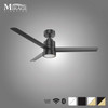 Versa 55" Smart Ceiling Fan with Alabaster Lens By Mirage Lighting Fans