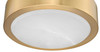 Crescent 11" 5CCT LED Flush Mount w/Replaceable LED Module Alabaster Cover by Modition Lighting