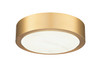 Crescent 11" 5CCT LED Flush Mount w/Replaceable LED Module Alabaster Cover by Modition Lighting