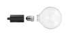 Optionem 1-Light Smoked Glass Replaceable LED Module By Mirage Lighting