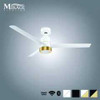 White Versa 55" Smart Ceiling Fan with Alabaster Lens By Mirage Lighting Fans