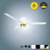 White Versa 55" Smart Ceiling Fan with Alabaster Lens By Mirage Lighting Fans