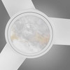 White Versa 55" Smart Ceiling Fan with Alabaster Lens By Mirage Lighting Fans
