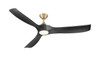 Woodern 60" Matte Black & Weathered Oak Smart Ceiling Fan By Mirage Fans