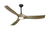 Woodern 60" Matte Black & Weathered Oak Smart Ceiling Fan By Mirage Fans