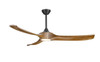 Woodern 60" Matte Black & Weathered Oak Smart Ceiling Fan By Mirage Fans