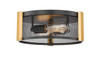 3-Light Multi-Finish Flush Mount by Mirage Lighting Lighting