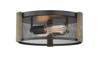 3-Light Multi-Finish Flush Mount by Mirage Lighting Lighting