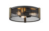 3-Light Multi-Finish Flush Mount by Mirage Lighting Lighting