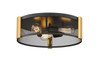 3-Light Multi-Finish Flush Mount by Mirage Lighting Lighting