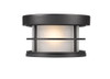 A photo of the Tucker 1-Light Outdoor Flush Mount By Mirage Lighting